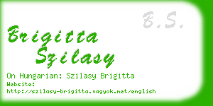 brigitta szilasy business card